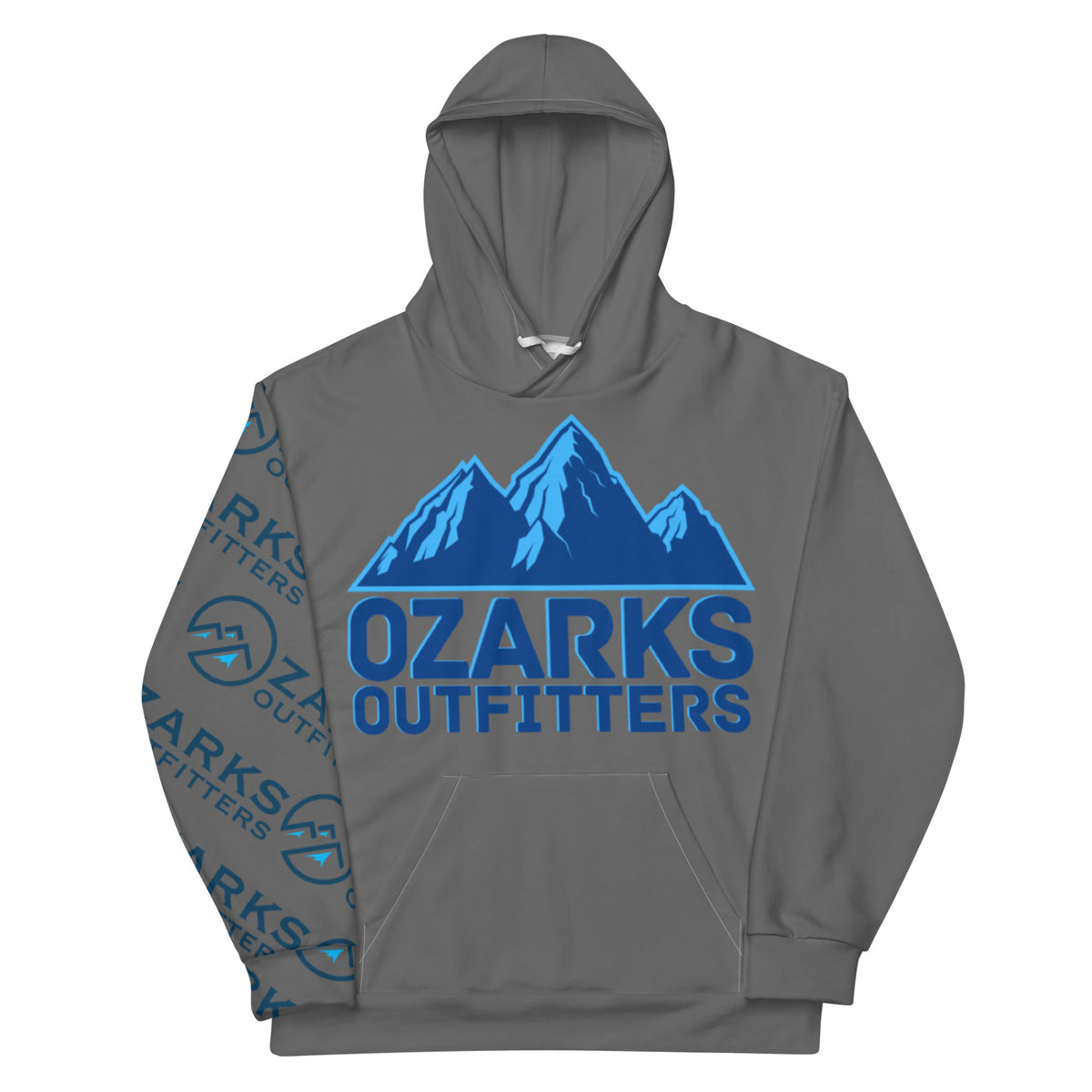 ★HOODHOOD★ Double patch HD logo sweatshirt gray Overwatch 2 Logo Patch Grey Heather Pullover Hoodie